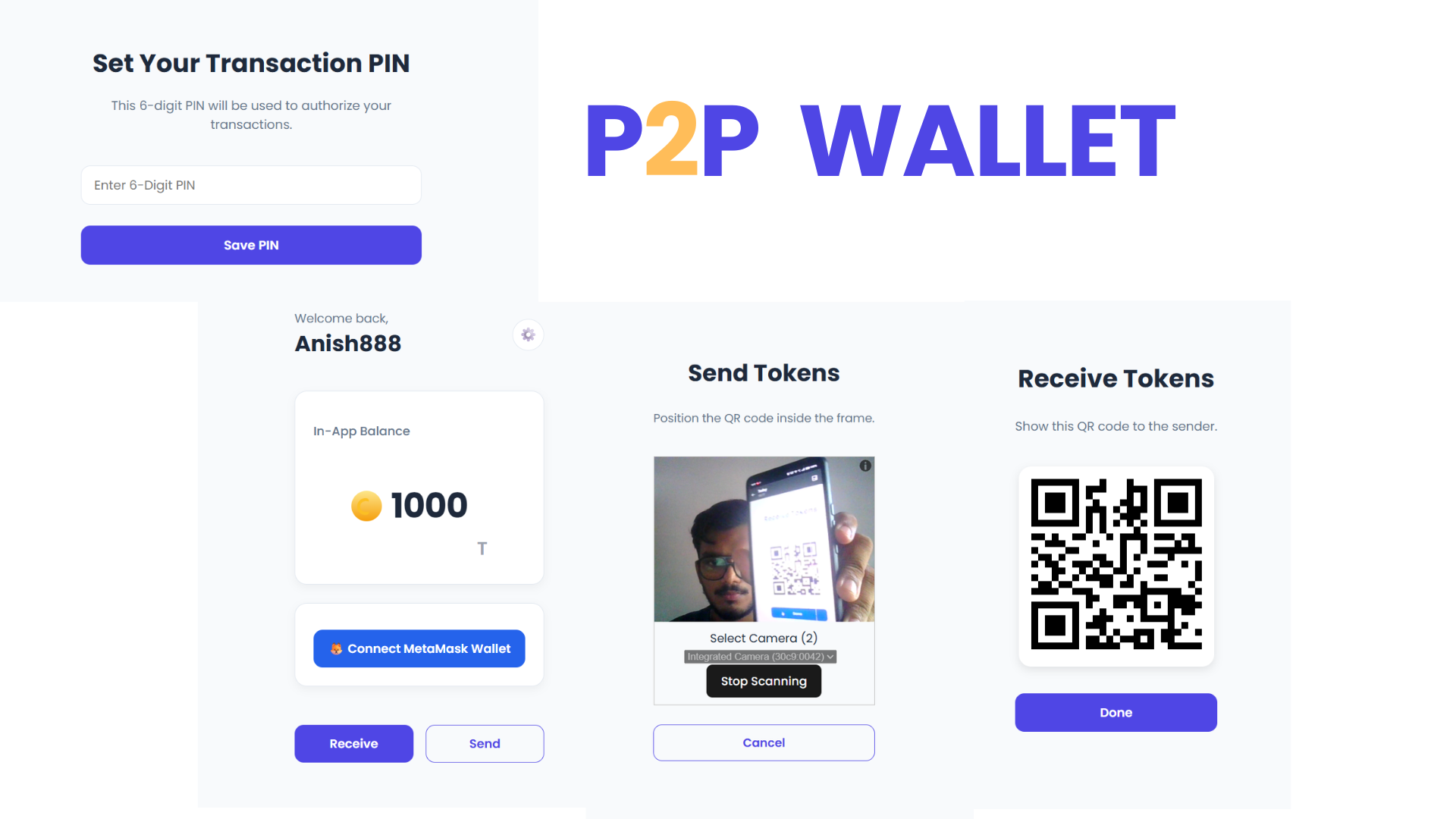 Offline P2P Blockchain Wallet